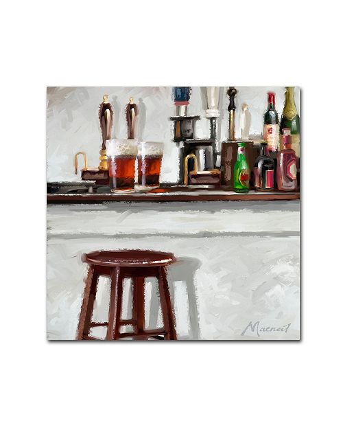 Trademark Global The Macneil Studio Bar Stool Canvas Art 18 X