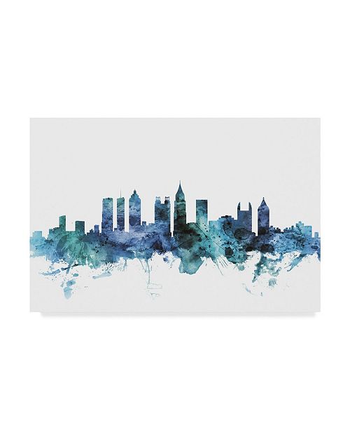 Trademark Global Michael Tompsett Atlanta Georgia Blue Teal