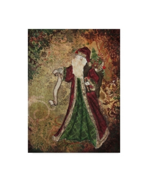 Trademark Global Janelle Nichol 'father Christmas' Canvas Art In Multi