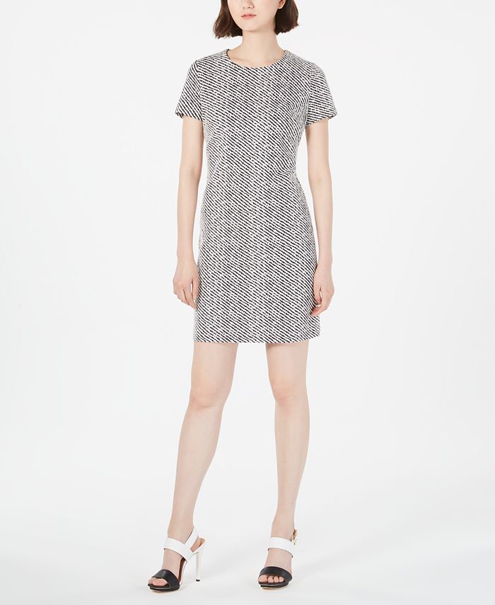 Calvin klein discount jacquard sheath dress