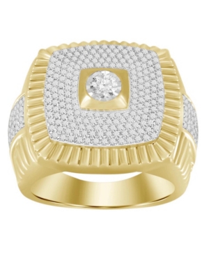 image of Men-s Diamond (7/8 ct.t.w.) Ring in 10k Yellow Gold