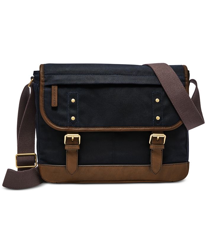 Fossil Men's Buckner Canvas City Bag Macy's