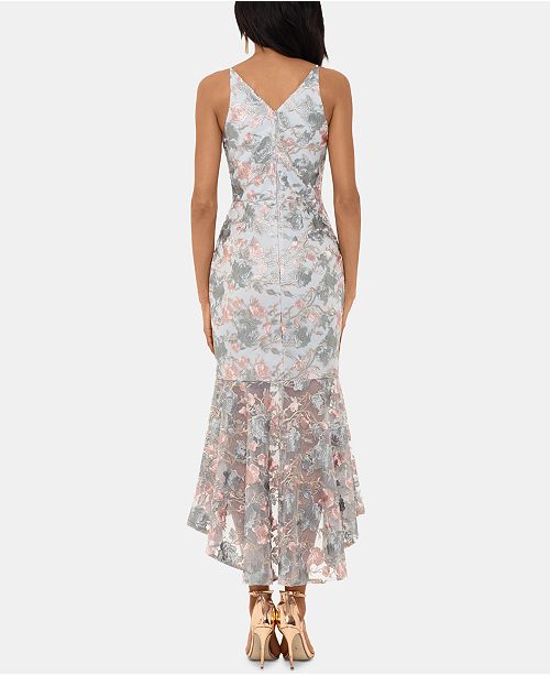 XSCAPE Embroidered Floral High-Low Gown & Reviews - Dresses - Women - Macy's