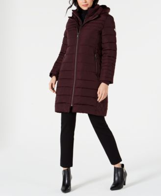 Vince Camuto - Faux-Fur-Trim Puffer Coat