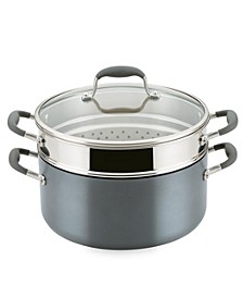 Advanced Home Hard-Anodized Nonstick 8.5-Qt. Wide Stockpot with Multi-Function Insert