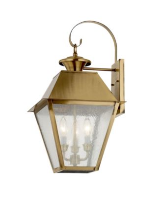 Livex - Mansfield 3-Light Outdoor Wall Lantern