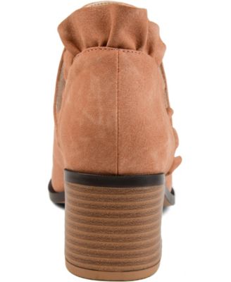 Women's Lennie Ruffle Detail Stacked Block Heel Booties