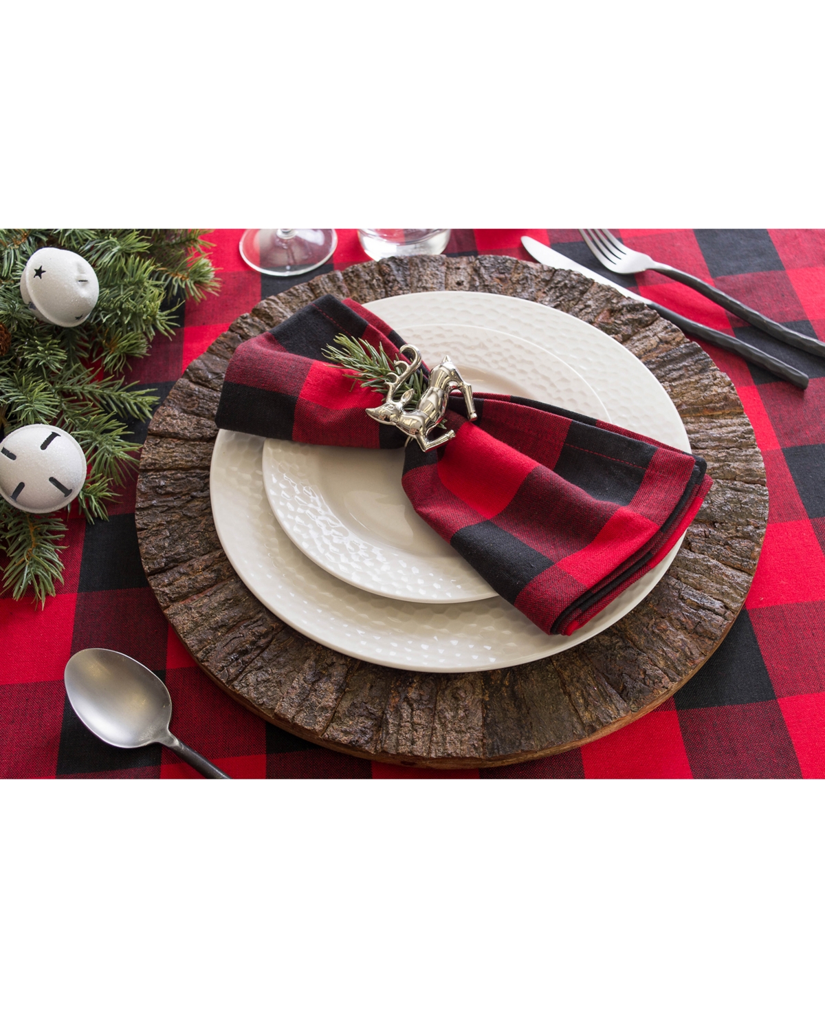 Buffalo Check Tablecloth 70" Round