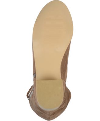 Women's Sanora Wide Calf Stacked Heel Mid Shaft Boots