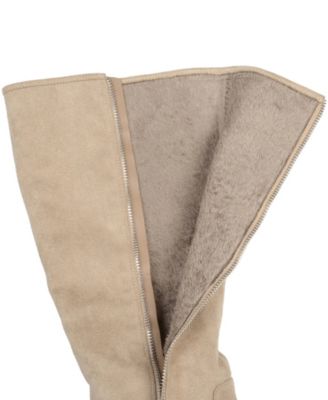 Women's Sanora Wide Calf Stacked Heel Mid Shaft Boots