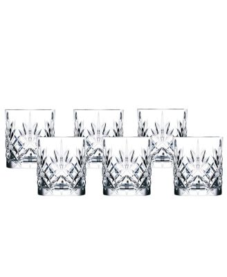 Melodia Crystal Double Old fashioned Glasses, Set of 6