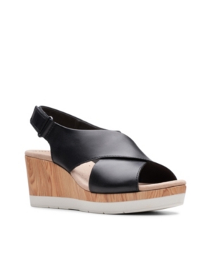 image of Clarks Collection Women-s Cammy Pearl Wedge Sandals Women-s Shoes