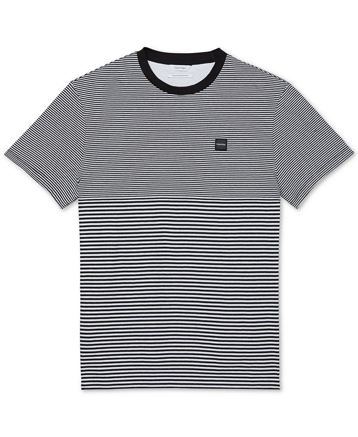 Calvin Klein Men's Gradient Stripe T-Shirt & Reviews - T-Shirts - Men ...