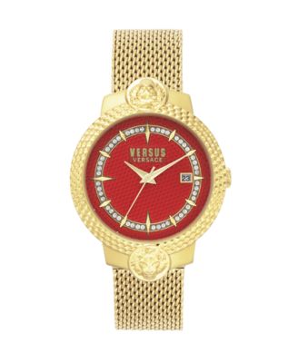 Versus by Versace Versus Versace Ladies Mouffetard Yellow Gold Mesh Strap  Watch 38MM \u0026 Reviews - Macy's