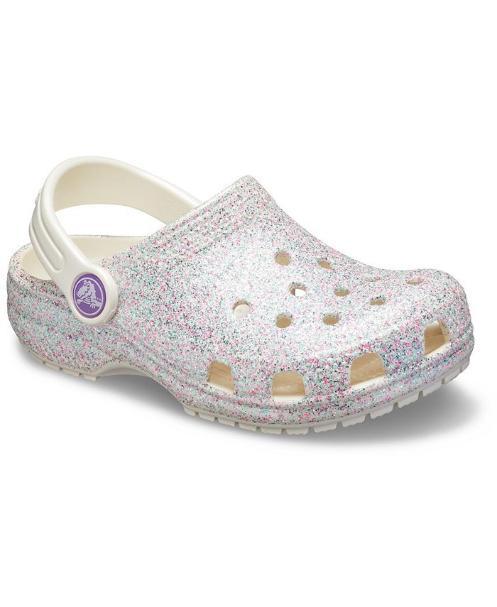 Crocs Little Kids Classic Glitter Clogs from Finish Line & Reviews - Finish  Line Kids' Shoes - Kids - Macy's