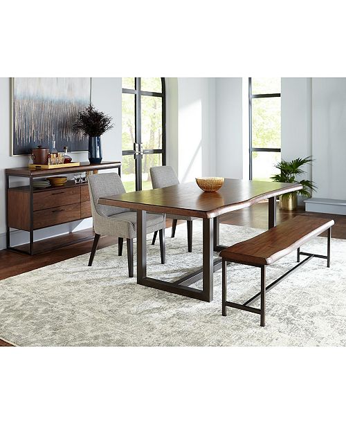 Furniture Everly Live Edge Dining Furniture Collection Created
