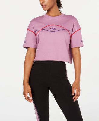 cropped fila t shirt