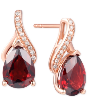 image of Blue Topaz (2-1/2 ct. t.w.) & Diamond Accent Drop Earrings in 14k White Gold (Also Available in Rhodolite Garnet, Mystic Topaz, Amethyst, and Citrine)