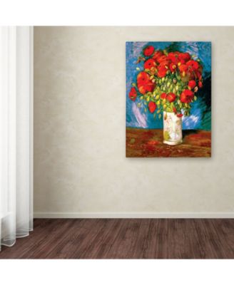 Vincent Van Gogh 'Poppies' Canvas Art - 32" x 24"