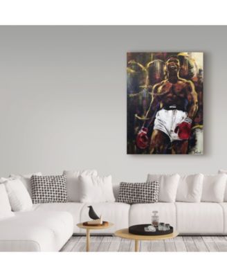 Gregg Degroat 'Muhammad Ali' Canvas Art - 18" x 24"