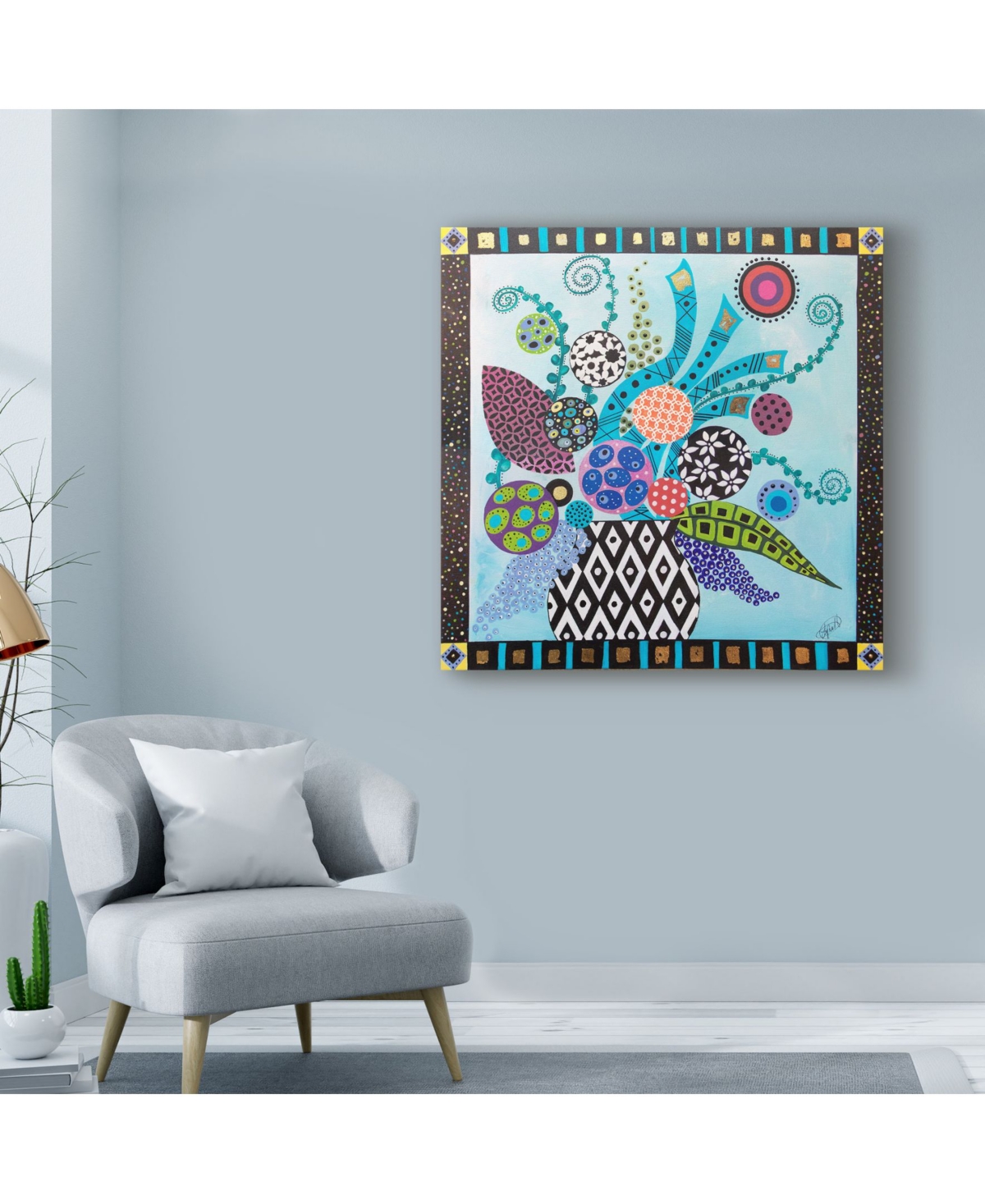 Lynn Hughes 'Full Bloom In Color' Canvas Art -