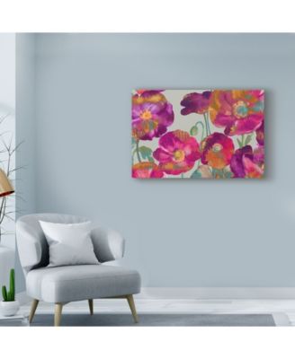 Trademark Global Marietta Cohen Art And Design 'Poppies From My Window 2' Canvas Art - 47" x 30"
