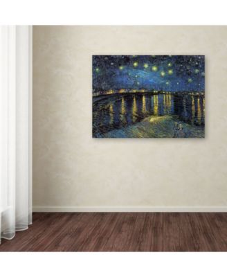 Vincent Van Gogh 'The Starry Night II' Canvas Art - 24" x 18"