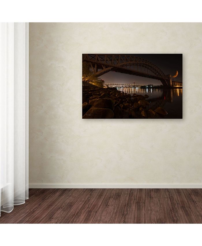 Trademark Global David Ayash 'Hells Gate and RFK Bridge - NYC' Canvas ...