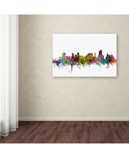 Trademark Global Michael Tompsett 'Tulsa Oklahoma Skyline ...