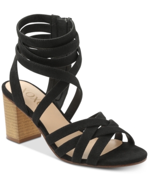 image of Xoxo Eden Block-Heel Dress Sandals Women-s Shoes