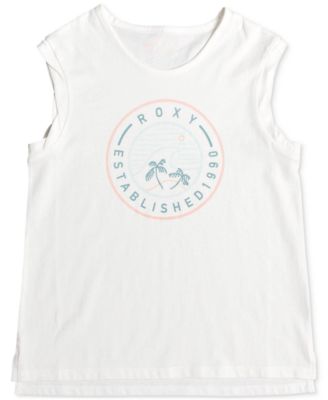 Roxy - Big Girls Graphic-Print Cotton Sleeveless T-Shirt