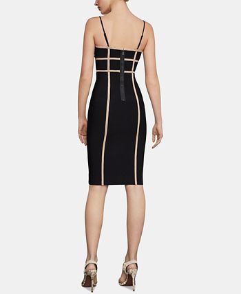 BCBGMAXAZRIA Contrast Piping Bodycon Dress Macy s