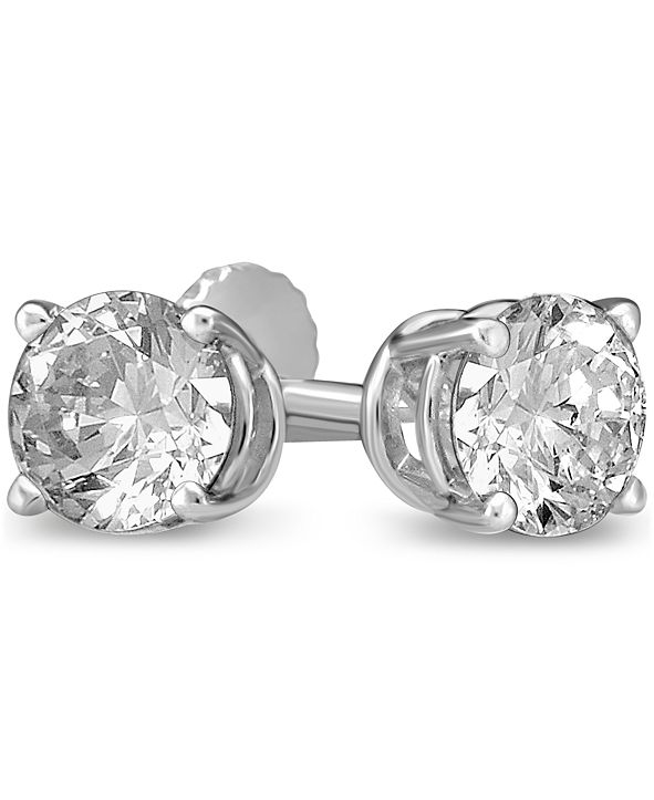 Macy's Diamond Stud Earrings (1/4 ct. t.w.) in 14k Gold or White Gold
