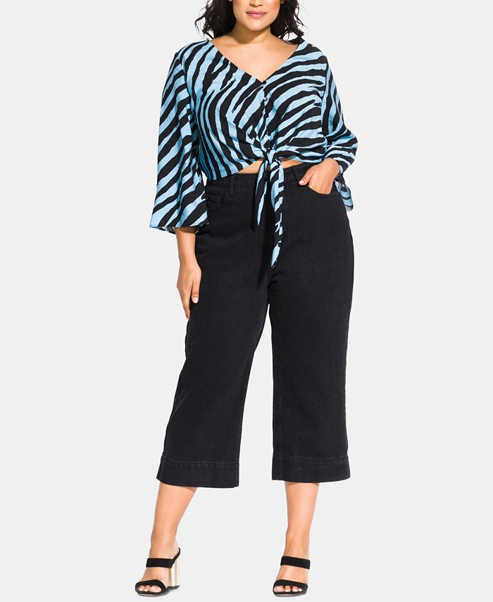The Zelly Zebra Tie Top - AS