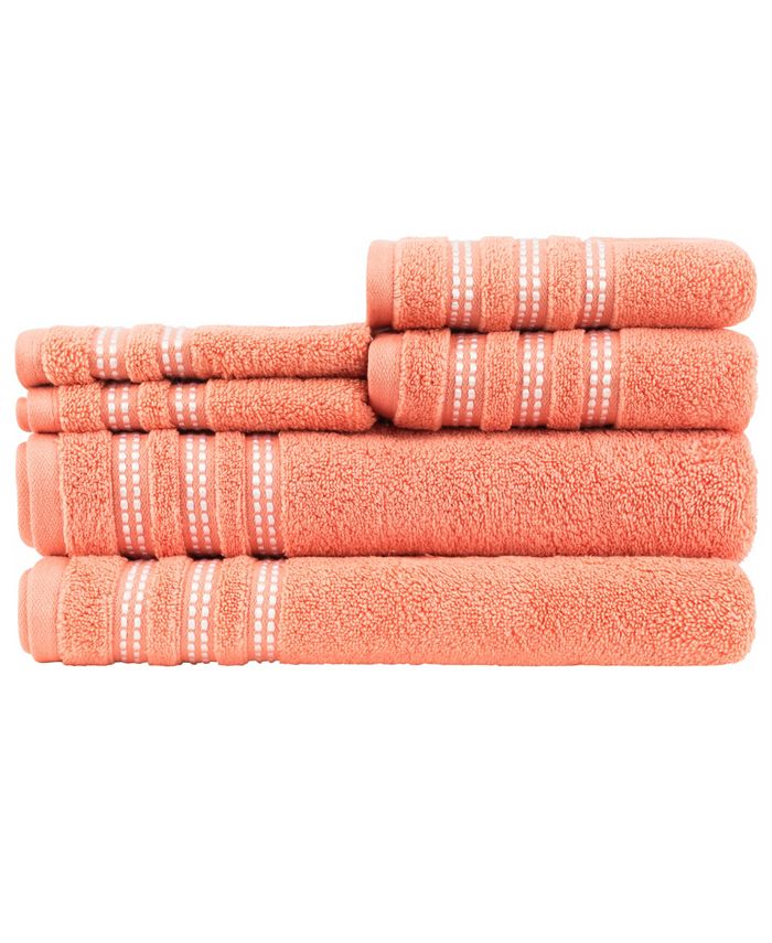 Caro Home Sabina 6-Piece Towel Set - Casual Linen