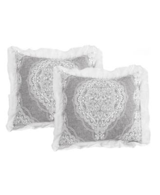Lucianna Ruffle Edge Cotton 3-Pc. Bedspread Set, King