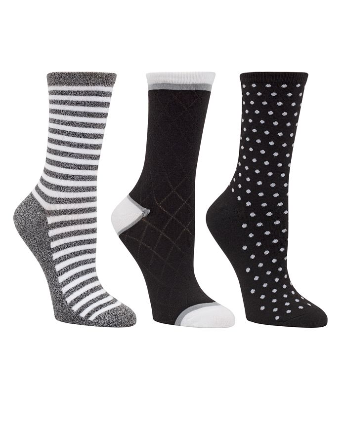 Cuddl Duds Women's 3pk MidWeight Crew Socks, Online Only Macy's