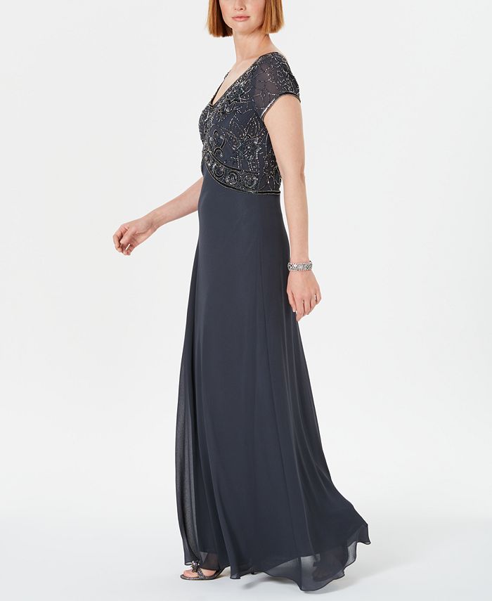 J Kara Embellished Empire Waist Gown Macys 9562