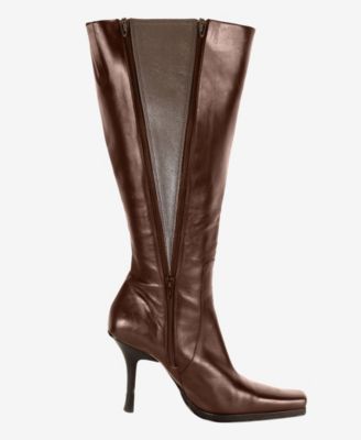 Boot Band ALT Coil Boot Calf Expander, Dark Brown in XL to XXXL