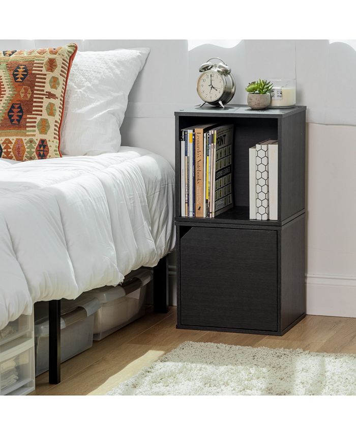 IRIS USA Baku Modular Wood Cube Box With Door Macy's