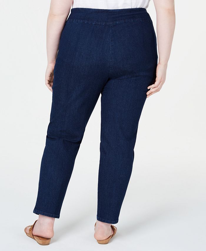 Alfred Dunner Plus Size Lake Tahoe Stretch Pull-On Jeans - Macy's