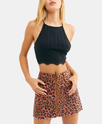 free people zip it up mini skirt