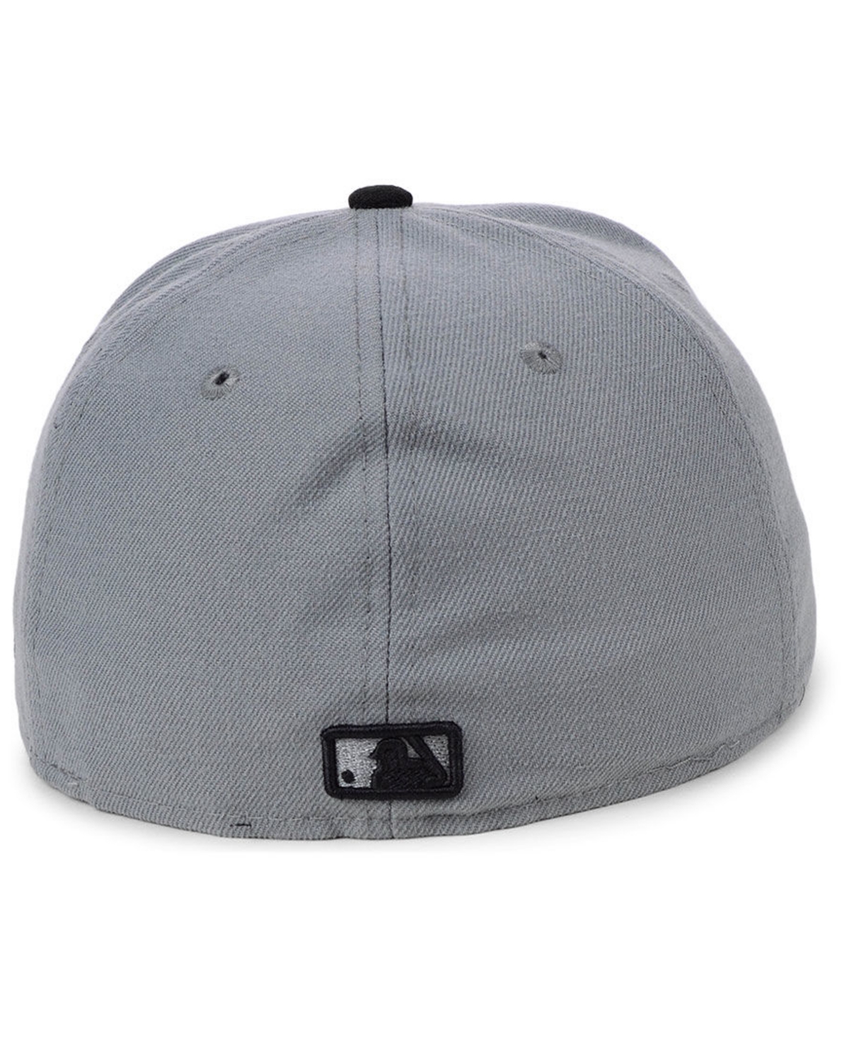 New Era Los Angeles Dodgers Basic Gray Black 59fifty Fitted Cap In Gray,black