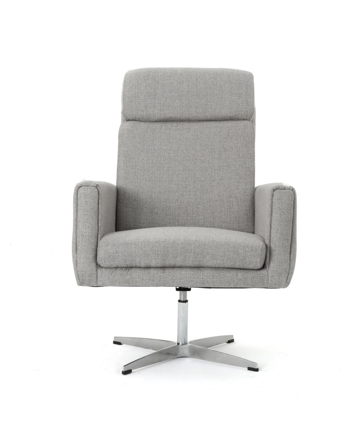 Noble House Horatia Swivel Chair In Gray