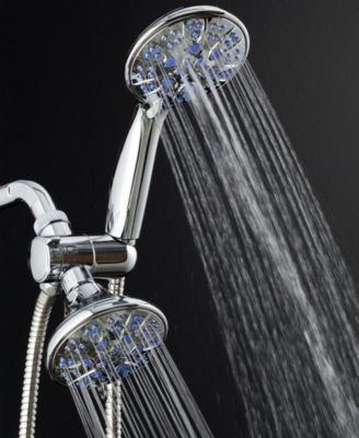 Antimicrobial 30-setting Shower Combo  Sunset Blue Jets