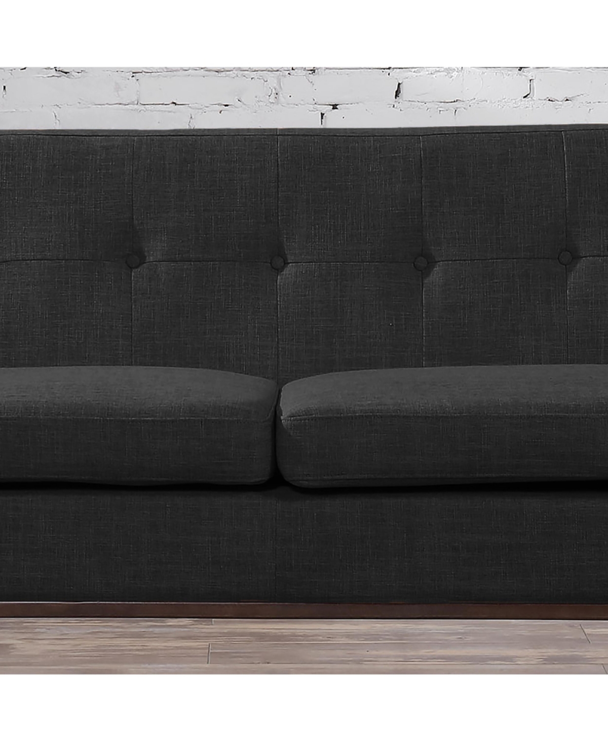 Noble House Stormi 60" Sofa In Dark Grey