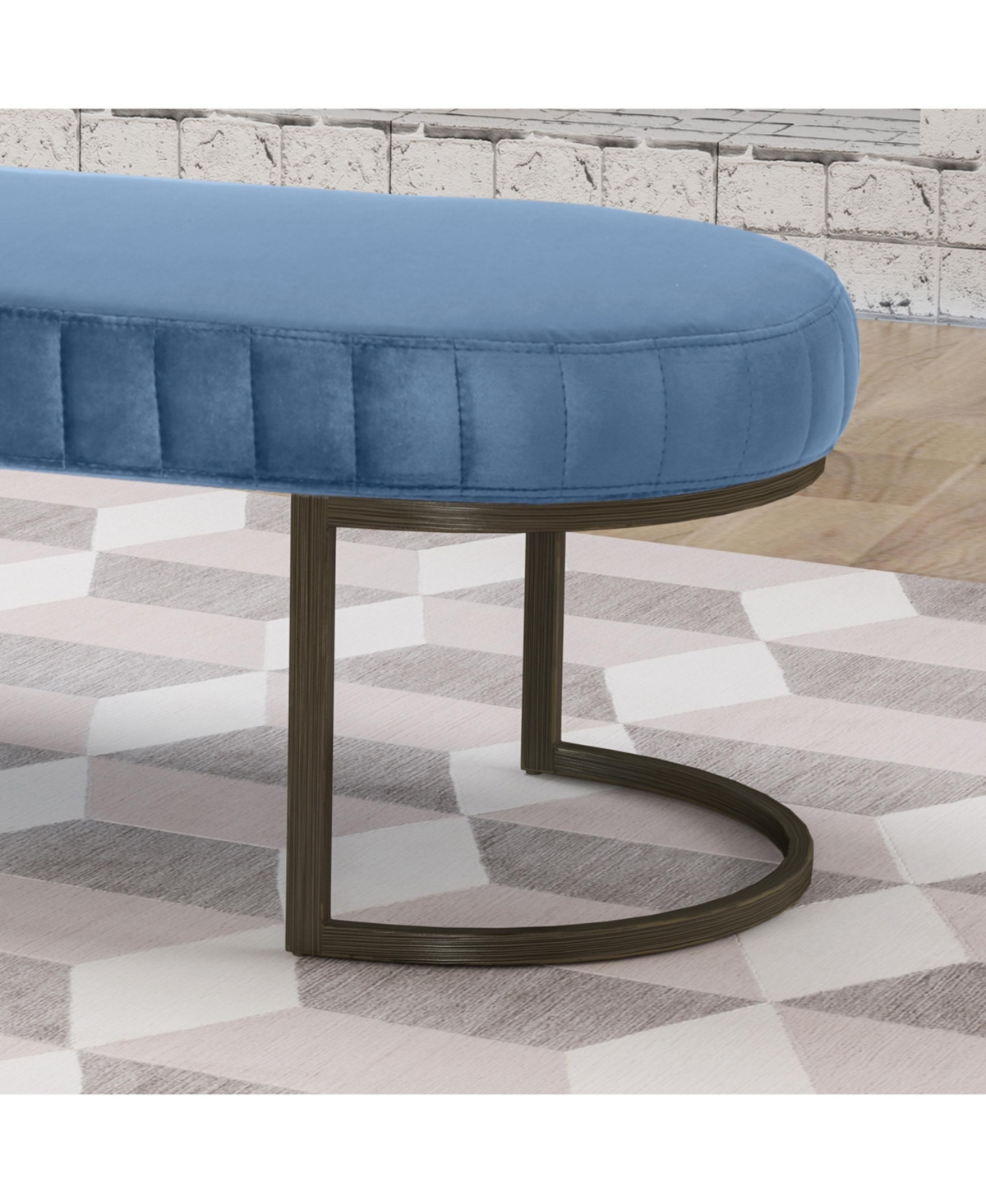 Noble House Calla Bench In Cobalt