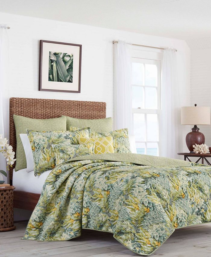 Tommy Bahama Home Tommy Bahama Cuba Cabana Medium Green Quilt