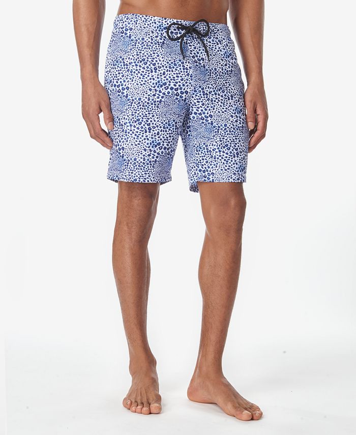 Tallia Men's Leopard Print Swim Trunks Macy's