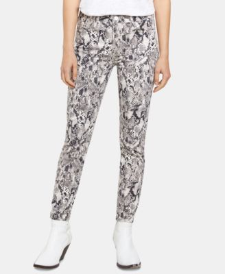 Sanctuary Snakeskin-Print Skinny Jeans 